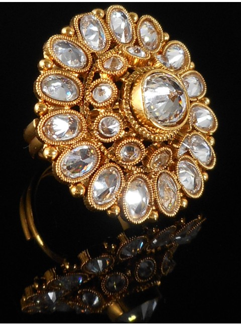 Designer Polki Finger Ring